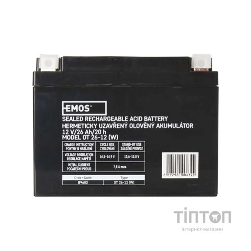 Батарея до ДБЖ EMOS 12V 26Ah (B9683)
