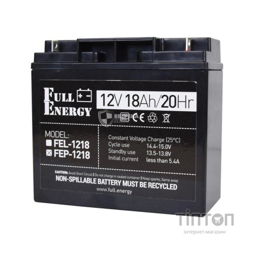 Батарея до ДБЖ Full Energy 12В 18Аг (FEP-1218)