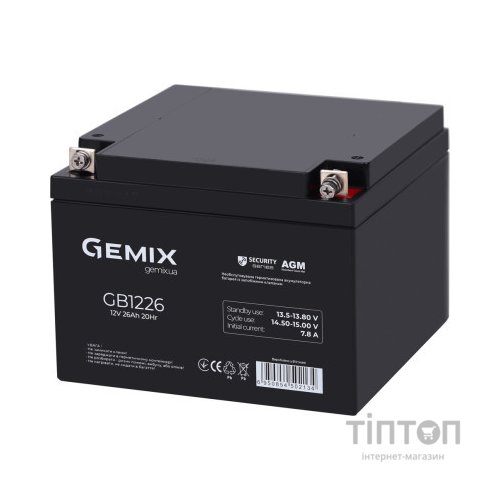 Батарея до ДБЖ Gemix GB 12V 26Ah Security (GB1226)