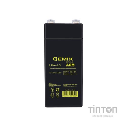 Батарея до ДБЖ Gemix LP 4В 4.5Ач (LP4-4.5)