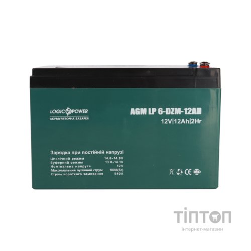Батарея до ДБЖ LogicPower 12V 12Ah LP-6-DZM-12 (9172)