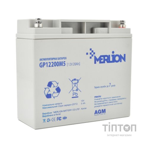 Батарея до ДБЖ Merlion 12V-20Ah (GP12200M5)
