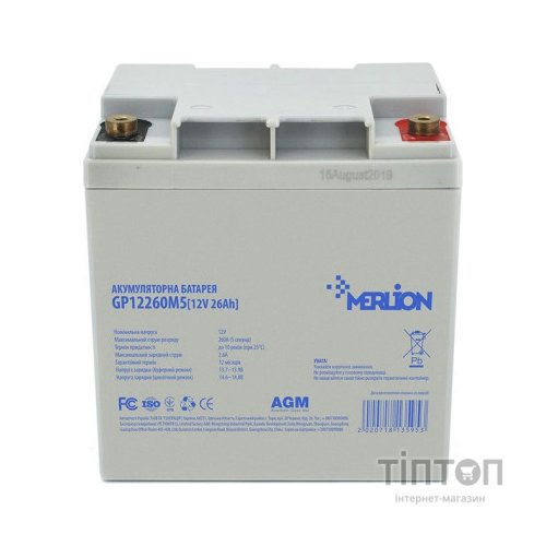 Батарея до ДБЖ Merlion 12V-26Ah (GP12260M5)