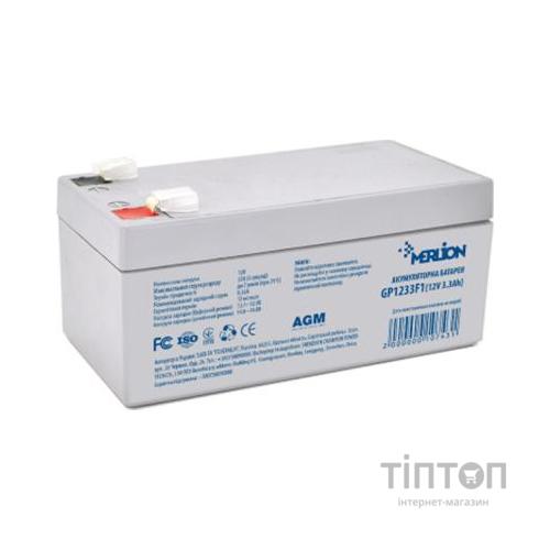 Батарея до ДБЖ Merlion 12V - 3.3Ah (GP1233F1)