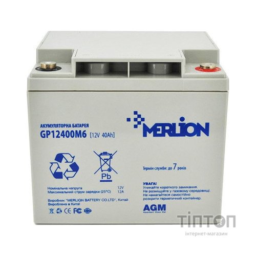 Батарея до ДБЖ Merlion 12V-40Ah (GP12400M6)
