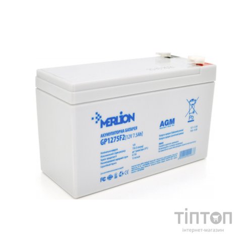 Батарея до ДБЖ Merlion 12V-7.5Ah (GP1275F2)