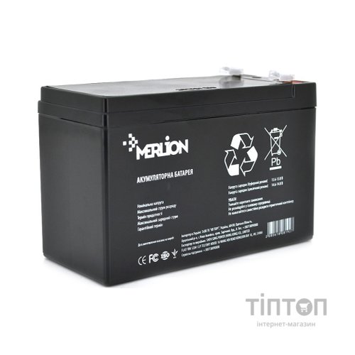 Батарея до ДБЖ Merlion GP1290F2B 12V-9Ah (GP1290F2B)