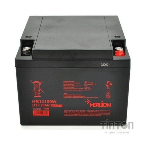 Батарея до ДБЖ Merlion HR12100W, 12V 28Ah (HR12100W)