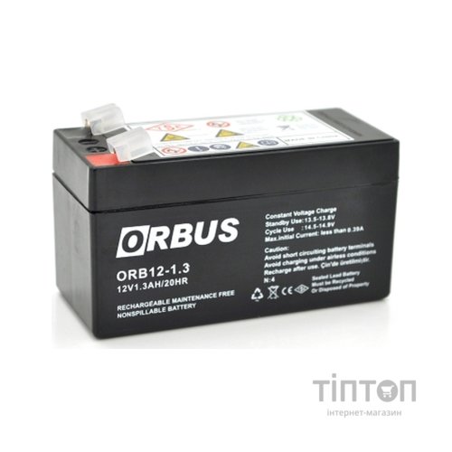 Батарея до ДБЖ Orbus ORB1213 AGM 12V 1.3Ah (ORB1213)