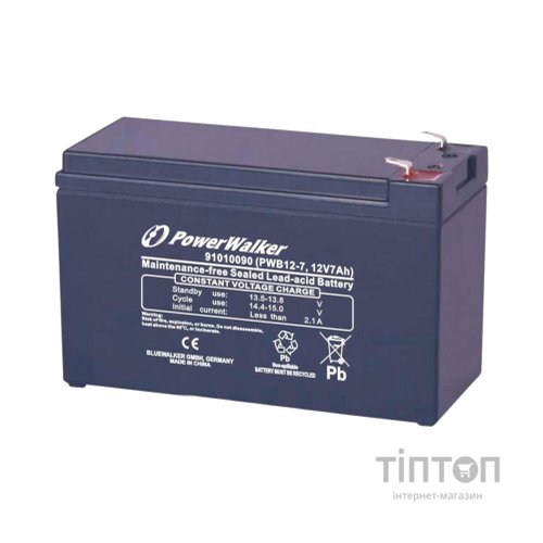 Батарея до ДБЖ PowerWalker 12V 7Ah (PWB12-7)
