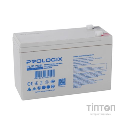 Батарея до ДБЖ Prologix 12V-7Ah GEL (PL12-7GEL)