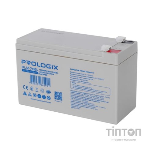Батарея до ДБЖ Prologix 12V-7Ah GEL (PL12-7GEL)