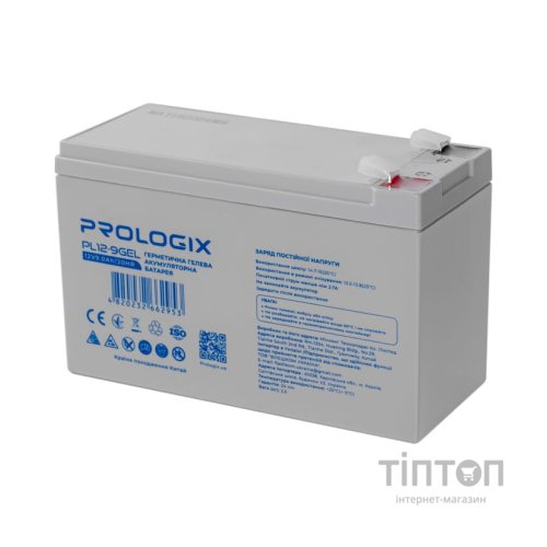 Батарея до ДБЖ Prologix 12V-9Ah GEL (PL12-9GEL)