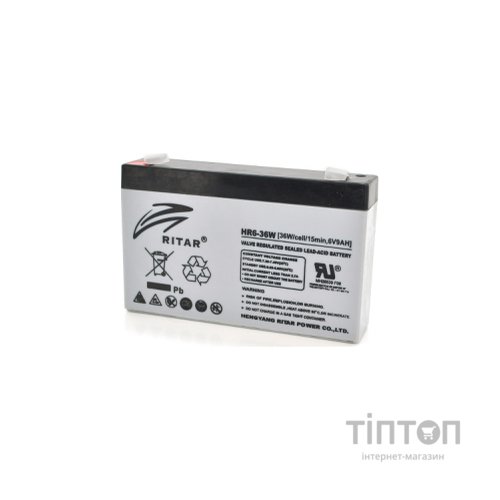 Батарея до ДБЖ Ritar 6V-9Ah (HR6-36W)