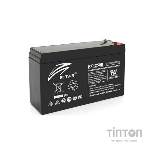 Батарея до ДБЖ Ritar AGM RT1250, 12V-5Ah (RT1250BL)