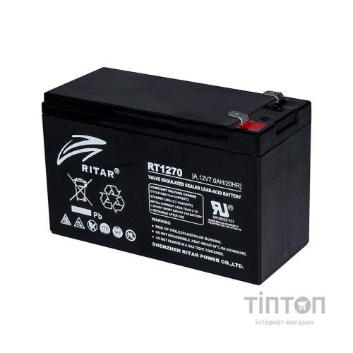 Батарея до ДБЖ Ritar AGM RT1270B, 12V-7Ah (RT1270B)