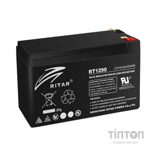 Батарея до ДБЖ Ritar AGM RT1290B, 12V-9Ah, Black (RT1290B)