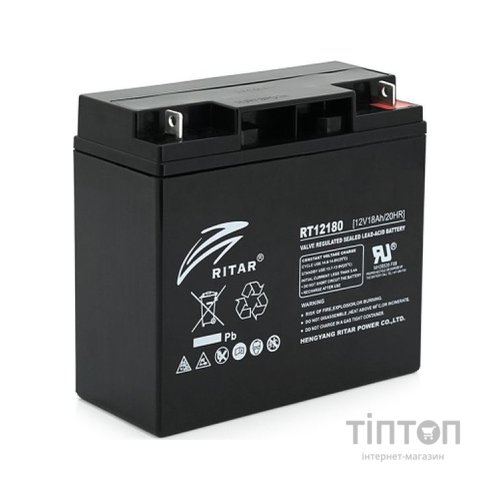 Батарея до ДБЖ Ritar RT12180BL5, 12V 18.0Ah (RT12180BL5)