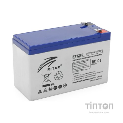 Батарея до ДБЖ Ritar RT1290, 12V 9.0Ah (RT1290 Q12)