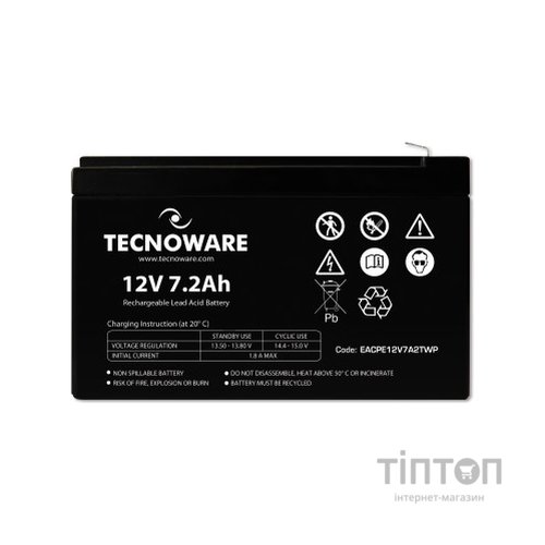 Батарея до ДБЖ TECNOWARE 12V-7.2Ah (EACPE12V7A2TWP)