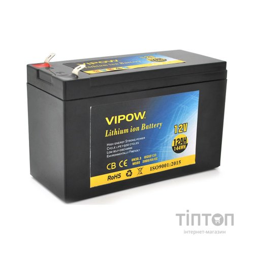 Батарея до ДБЖ Vipow 12V - 12Ah Li-ion (VP-12120LI)