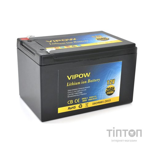 Батарея до ДБЖ Vipow 12V - 20Ah Li-ion (VP-12200LI)