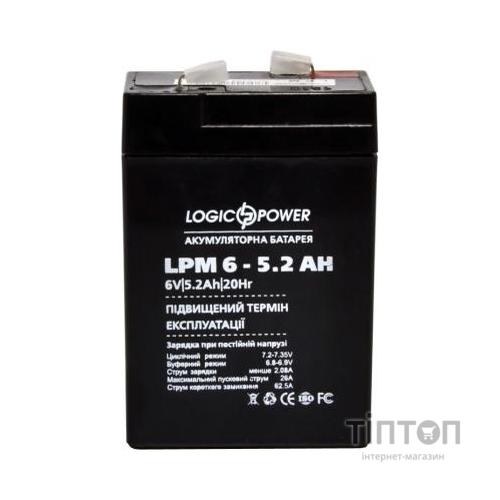 Батарея до ПБЖ LogicPower LPM 6В 5.2 Ач (4158)