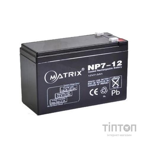 Батарея до ПБЖ Matrix 12V 7AH (NP7-12)