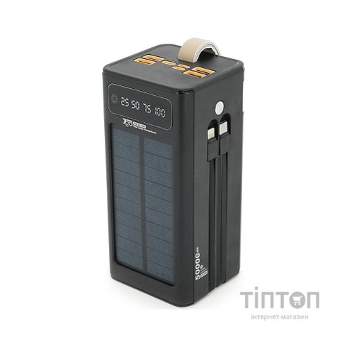 Батарея універсальна 7GO 50000mAh PD/22.5 Solar Black (GPW-01 / 45006)