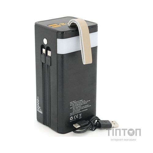 Батарея універсальна 7GO 50000mAh PD/22.5 Solar Black (GPW-01 / 45006)