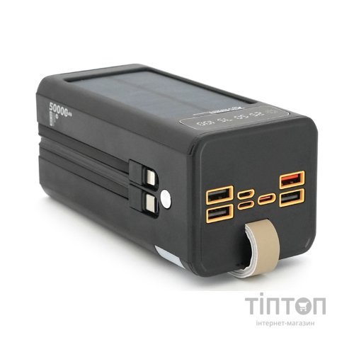 Батарея універсальна 7GO 50000mAh PD/22.5 Solar Black (GPW-01 / 45006)