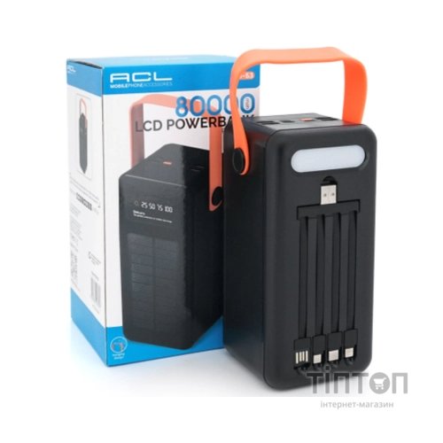 Батарея універсальна ACL 80000mAh, Solar, Flashlight (PW-53)