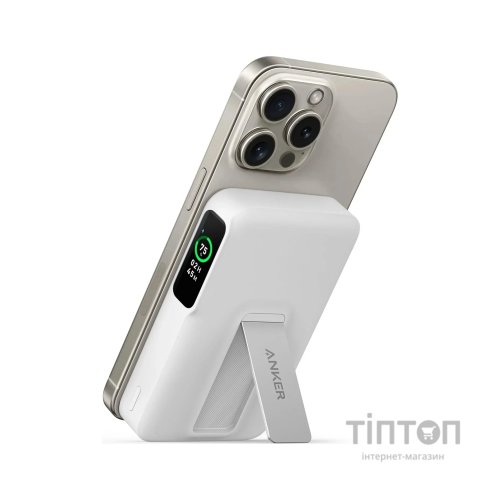 Батарея універсальна Anker 10000mAh MagGo Qi2/15W, PD, 27W, USB-C, white (A1654G21)
