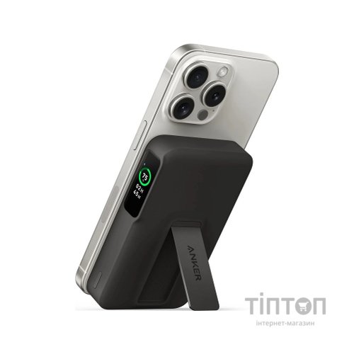 Батарея універсальна Anker 10000mAh MagGo Qi2/15W + USB-C PD 27W Black (A1654G11)