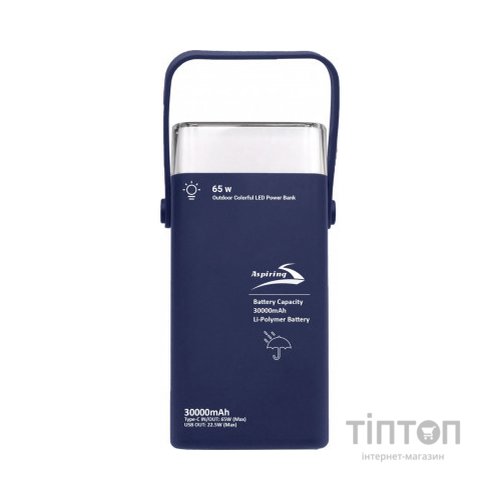 Батарея універсальна Aspiring Vigor 30 30000mAh PD/3.0/65W, QC/3.0, 2*USB-C, 2*USB-A (VG65PD)