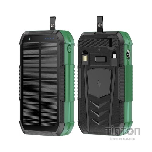 Батарея універсальна AURA NRG-40SE ARM SOLAR 40000mAh Wireless Dynamo charging Green (PBANRG40SEG)