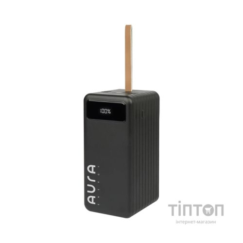 Батарея універсальна AURA NRG-P100 100000mAh 22.5W Black (PBANRG-P100B)