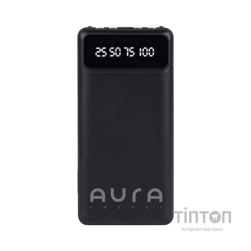 Батарея універсальна AURA NRG10 10000 mAh Black (PBANRG10B)