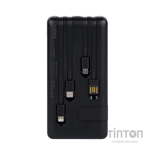 Батарея універсальна AURA NRG10 10000 mAh Black (PBANRG10B)