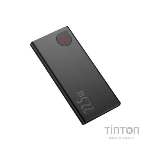 Батарея універсальна Baseus Adaman Metal 10000mAh, PD/22.5W, QC/3.0, Lightning (PPAD000001 / PPADM10S)