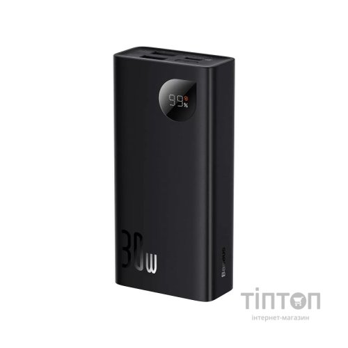 Батарея універсальна Baseus Adaman2 10000mAh 30W, PD, QC, SCP, Black (PPAD040001)