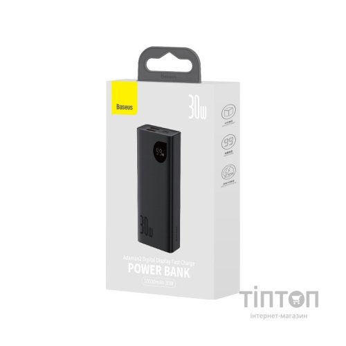Батарея універсальна Baseus Adaman2 10000mAh 30W, PD, QC, SCP, Black (PPAD040001)