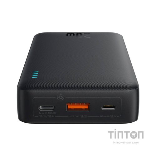 Батарея універсальна Baseus Airpow 20000mAh 20W PD/3.0, QC/3.0, black (P10022804113-00)