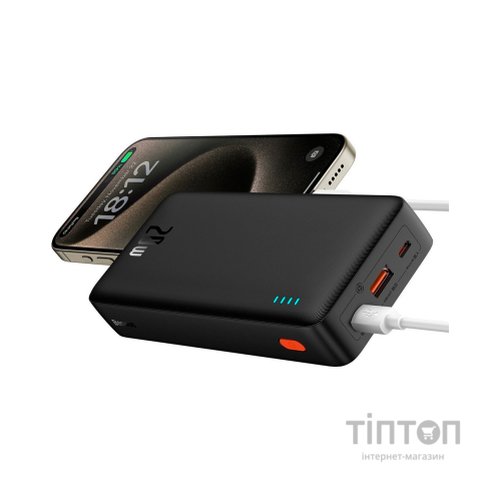 Батарея універсальна Baseus Airpow 20000mAh 20W PD/3.0, QC/3.0, black (P10022804113-00)