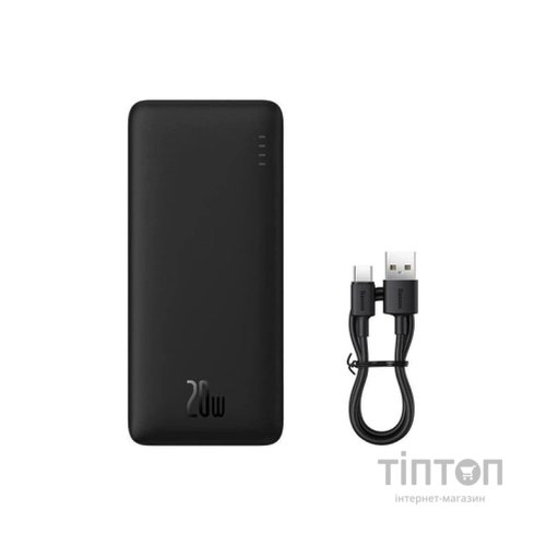 Батарея універсальна Baseus Airpow 30000mAh 20W PD/3.0, QC/3.0, black (PPQD090101)