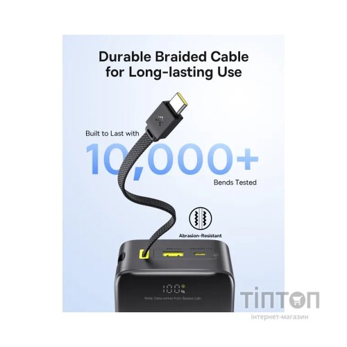 Батарея універсальна Baseus EnerFill FC51 Bipow2 Pro 30000mAh 22,5W build cab.USB-C black (E0028100)