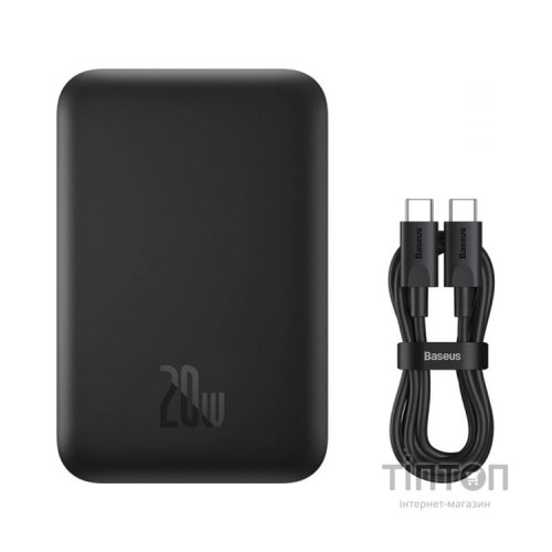Батарея універсальна Baseus Magnetic Wireless Mini Air 6000mAh 20W PD, QC, Qi-15W, Black (P10059002113-00)