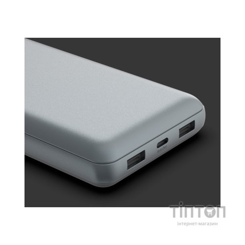 Батарея універсальна Belkin 10000mAh 15W 2xUSB-A, USB-C Gray (BPB011BTGY)