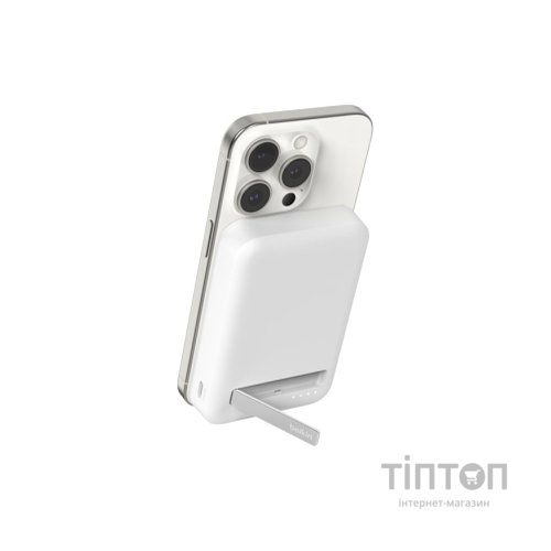 Батарея універсальна Belkin 10000mAh MagSafe Wireless Qi2 White (BPD008BTWH)
