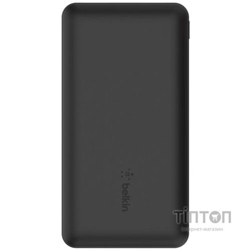 Батарея універсальна Belkin 10000mAh, USB-C, 2*USB-A, 3A max, 6" USB-A to USB-C cable, Black (BPB011btBK)